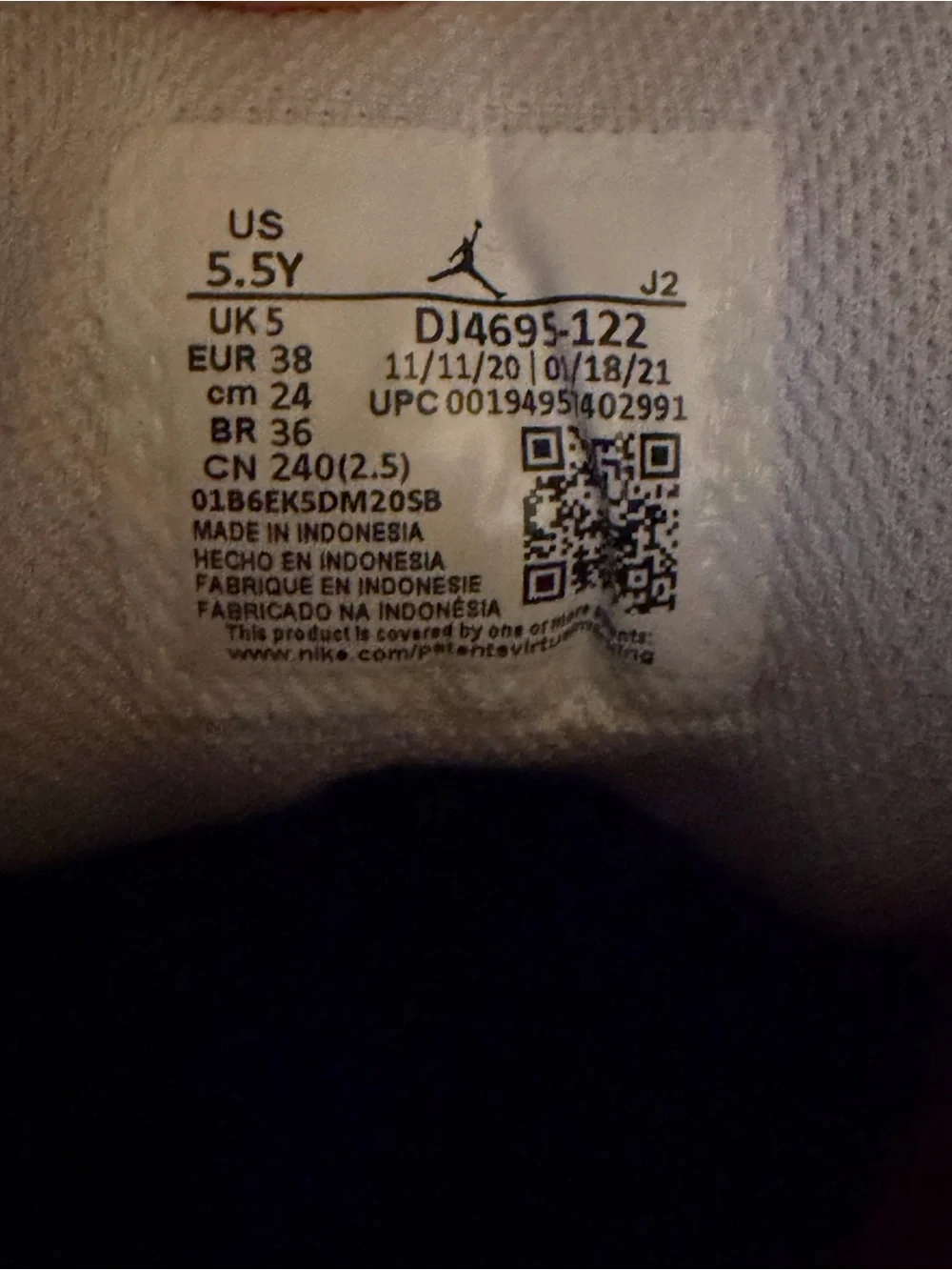 Nike Air Jordan Low-Top Sneakers White Black Red